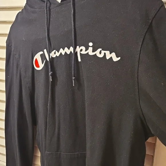 Champion Logo Long Sleeve Shirt Size M - Picture 3 of 9